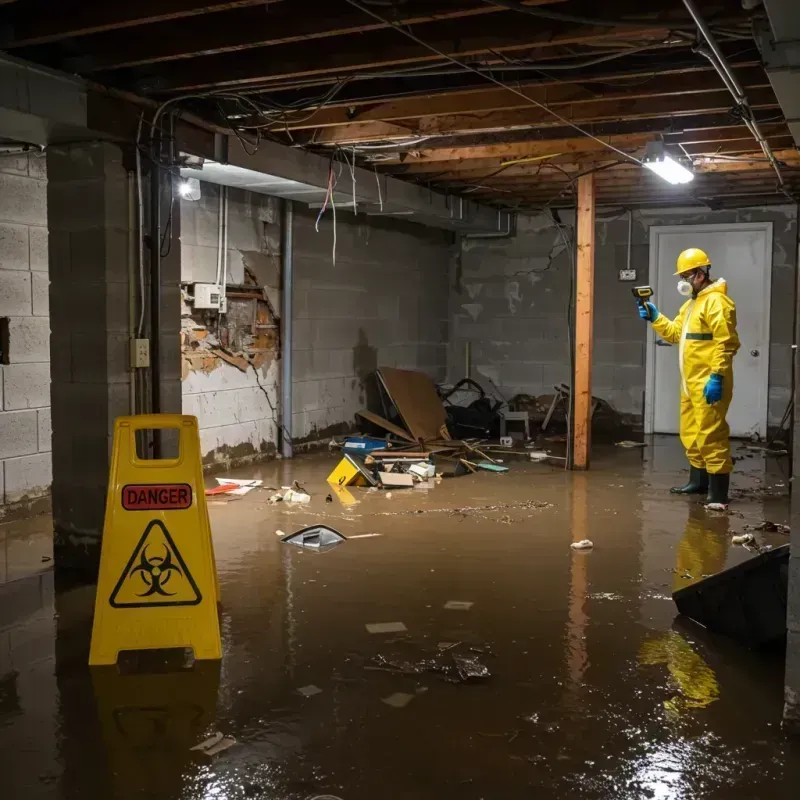 Flooded Basement Electrical Hazard in Bermuda Dunes, CA Property